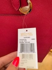 MICHAEL KORS Saffiano červená - 4