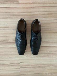 Luxusní pánské kožené černé boty - vel. 46 - 4