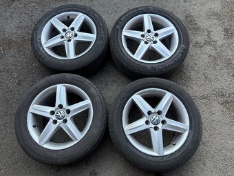 Originalní ALU kola Škoda 5x112 r16 letní pneu 4mm - 4