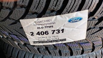 Ford Kuga r18 originální disky Ford 225/60 r18 Nokian čidla - 4