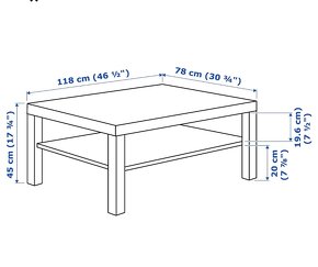 Ikea Lack konferenční stolek - 4