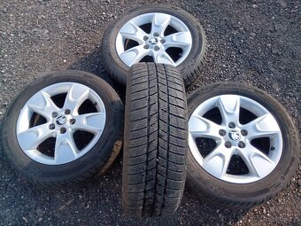 Alu kola 5x100,  ET 43 vč. pneu 195/55 R 15 - 4