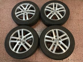 Originál Volkswagen ALU kola 5x112 r16 zimní pneu 5,5mm - 4