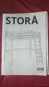 IKEA vysoká postel Stora bilá - 4