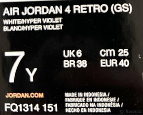 Air Jordan 4 Retro.  Hyper Violet - 4