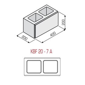 Tvarovky KB Blok červené a stříšky - 4