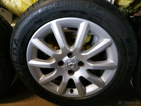 ALU kola Opel Astra Corsa 4x100 r16 Originál, pneu 205/55 - 4