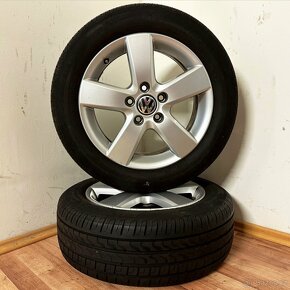 VW TOURAN/GOLF 5x112 R16 ET50+LETNÍ 205/55R16 6mm - 4