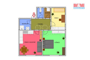 Pronájem bytu 3+kk, 66 m², Čáslav, ul. Dusíkova - 4