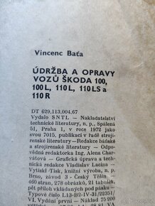 Kniha opravy a údržba vozů škoda a další viz.fota - 4