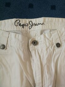 Bílé (krémové) chlapecké 3/4 kalhoty Pepe Jeans - 4