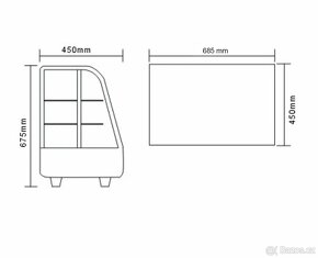 Prodám stolní chladící vitrínu 100L - 4