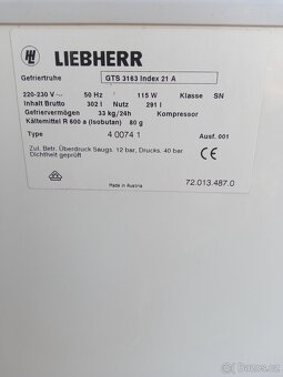 Pultový mrazák Liebherr ( velký na 302 l ) - 4