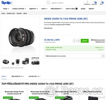 Meike 35mm T2.1 S35 Prime Lens (EF) - v záruce - 4