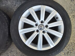 17"letní alu sada Stockholm 5x112 origo VW Touran 2 215/55 - 4