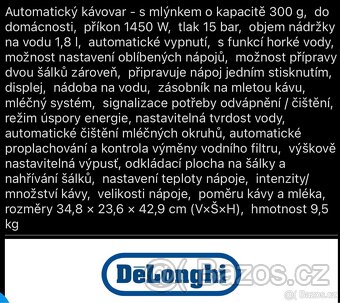 Kávovar De'Longhi Dinamica ECAM 350.55.B - 4