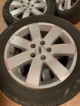 4ks Alu kola ford Mondeo 5x108 s pneu 205/55/R16 letní - 4