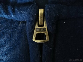 ALPHA INDUSTRIES - MIKINA MODRÁ ZIPOVÁ, velikost "L" - 4