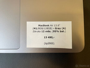 MacBook Air 13" 2020 (M1/8GB/128GB SSD) - Záruka - 4