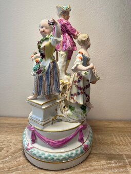 Míšeň, Meissen porcelánové sousoší, figurka - 18. stol. - 4