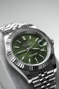 Seiko Mod Datejust Olivové - 4