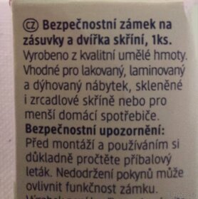 Bezpečnostní zámek na zásuvky a dvířka skříní Babylove DM - 4