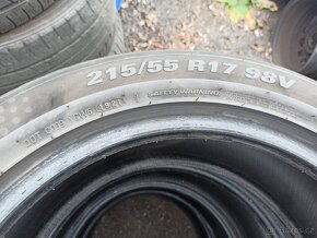 215/55/17 98V KUMHO WINTERCRAFT WP71-7 mm zimní sada - 4