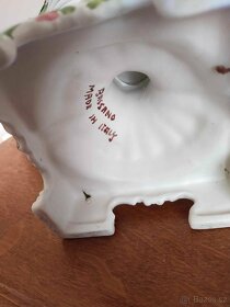 Starožitna porcelánová ručně vyrobená váza. Signováno. - 4