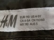 Dívčí zimní kabát zn. H&M vel. 110 - 4