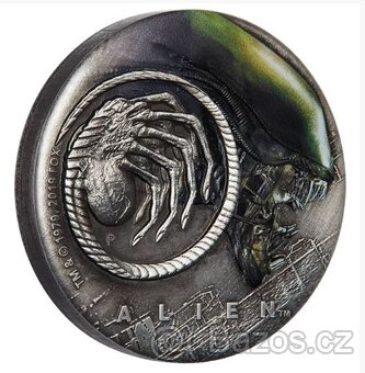 Alien 40th Anniversary Deluxe Edition 2oz Silver Coin Tuvalu - 4