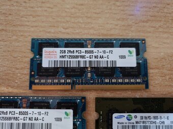 5x 2gb ddr3 do Notebooku ( Kus : 85kč) - 4