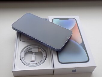 APPLE iPhone 14 128GB Blue - ZÁRUKA - TOP STAV - 4