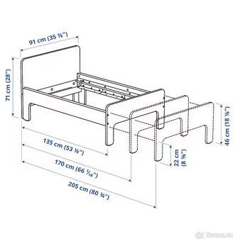 Rostoucí postel Slakt - 4