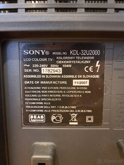 LCD televize 32" - Sony Bravia KDL-32U2000 - 4