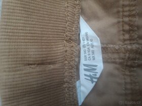 Béžové kalhoty v pase na gumu vel. 140 - 4