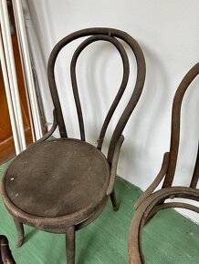 Starožitné dřevěné židle Thonet Ton - 4