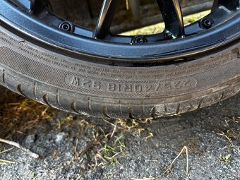 Alu 5x100 r18 s pneu 225/40/18, nenakopané - 4