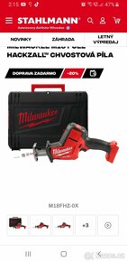 Milwaukee m18 Hackzall chvostova píla Fuel - 4