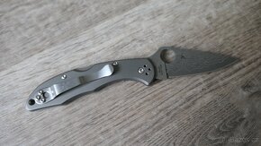 Spyderco Delica 4 Titanium Damascus - 4