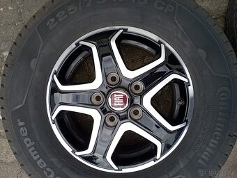 ALU Fiat originál R16 5x130 pneu 225/75R16CP Continental - 4