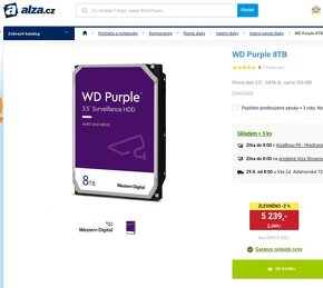 8TB HDD WD PURPLE - Kompatibilní s NVR - 4