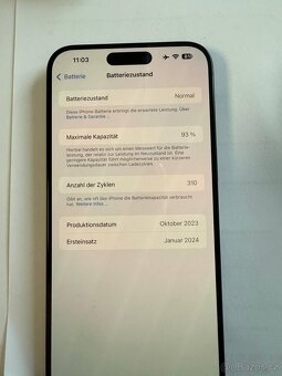 Iphone 15 PRO MAX 256GB BATERKA 93% - 4