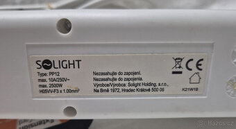 prodlužovačka Solight PP12, 3m, max 10A /NOVÁ/ - 4