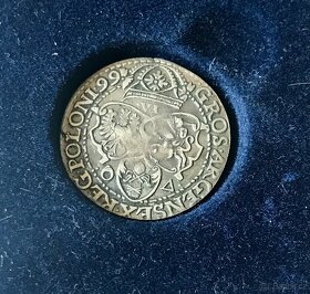 stará stříbrná mince Zikmund III. 6 grošů r.1599 - 4
