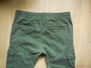 pánské Pier.One khaki kalhoty joggers guma elast. 36/L-XL - 4