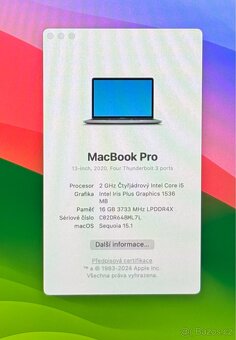 MacBook Pro 2020/16GB RAM/Intel i5/512GB SSD/Záruka - 4