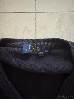 Ralph Lauren Polo černý/šedo modrý svetr - 4