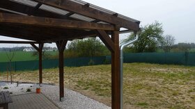 Pergola 6x4m, přístřešek stání pro auto, posezení - 4