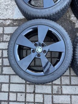 ORIGINÁL Alu Škoda Denom R17, 5x112 - TOP STAV - 4