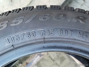 185/60/15 zimni pneu PIRELLI a BRIDGESTONE 185 60 15 - 4